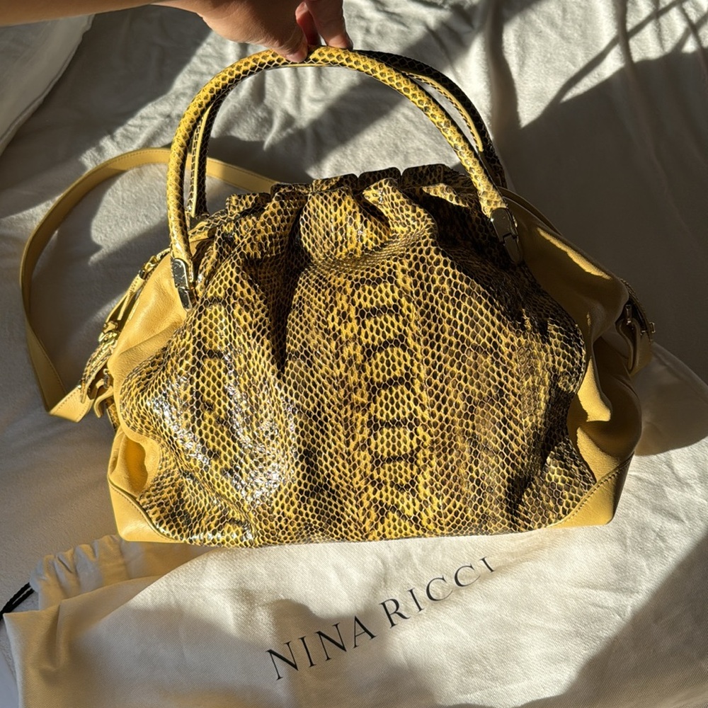 Nina Ricci La Rue Sac watersnake bag